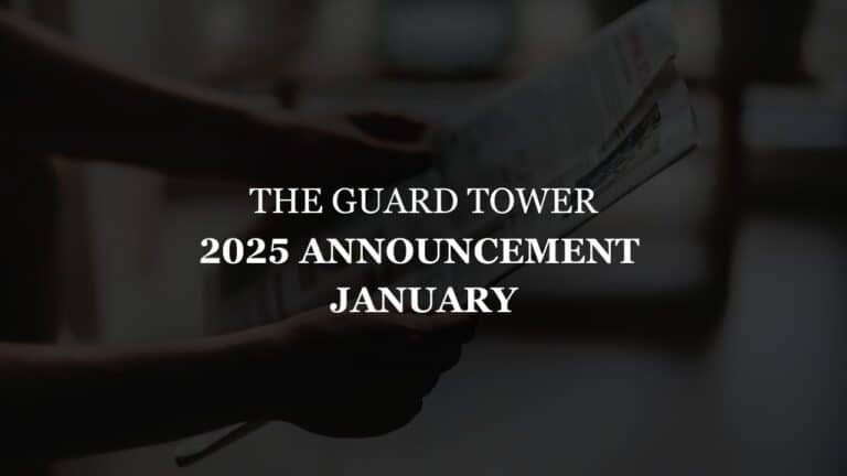 2025 Announcement January